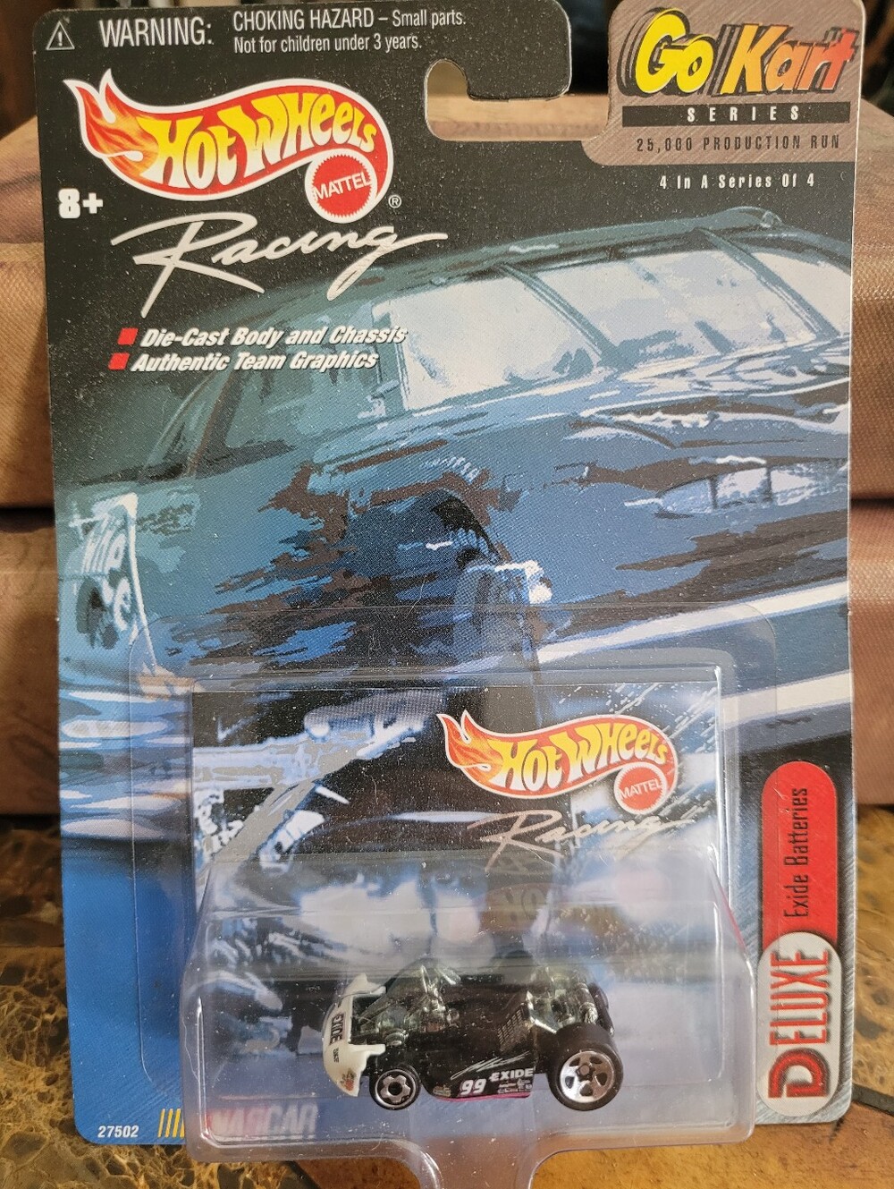 Hot Wheels Racing Die-Cast Go-Kart - Black & White